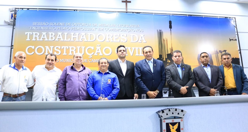 SINTRACOM PARTICIPA DE SESSÃO SOLENE PARA HOMENAGEAR TRABALHADORES DA CONSTRUÇÃO CIVIL