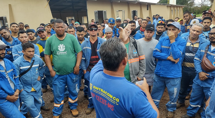 FETRICOM-MS RESOLVE QUESTÃO DA QUALIDADE DA REFEIÇÃO DE TRABALHADORES DA ENESA EM RIBAS DO RIO PARDO