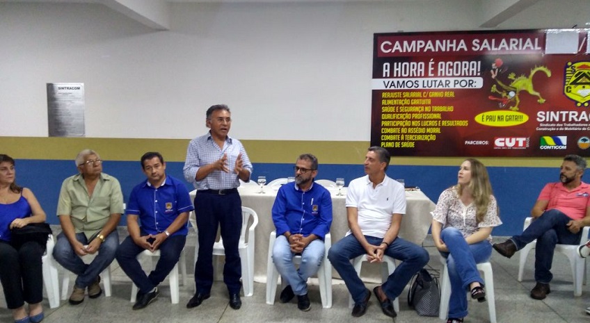 PRÉ-CANDIDATO DO PDT AO GOVERNO DE MS FAZ REUNIÃO NO SINTRACOM