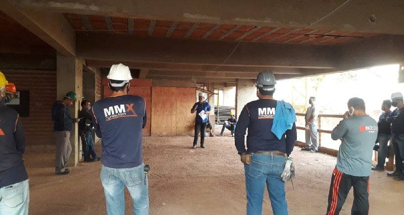 SINTRACOM VISITA CANTEIRA DE OBRA DA BOGDA ENGENHARIA