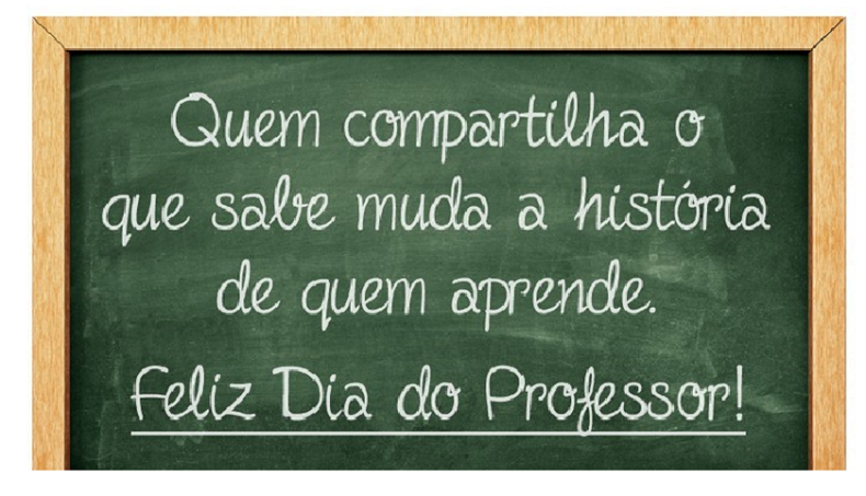 PARABÉNS PROFESSORES E PROFESSORAS!