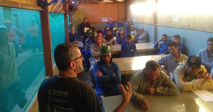 SINTRACOM VISITA DIARIAMENTE CANTEIROS DE OBRAS EM CAMPO GRANDE