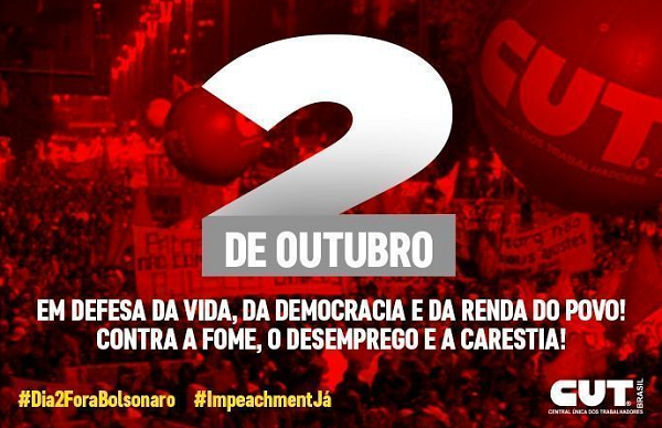 SINTRACOM E FETRICOM-MS PARTICIPAM DE ATOS NO DIA 2 DE OUTUBRO