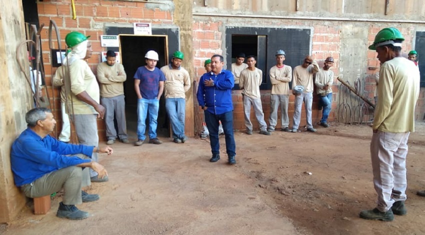 SINTRACOM VISITA OBRAS EM CAMPO GRANDE